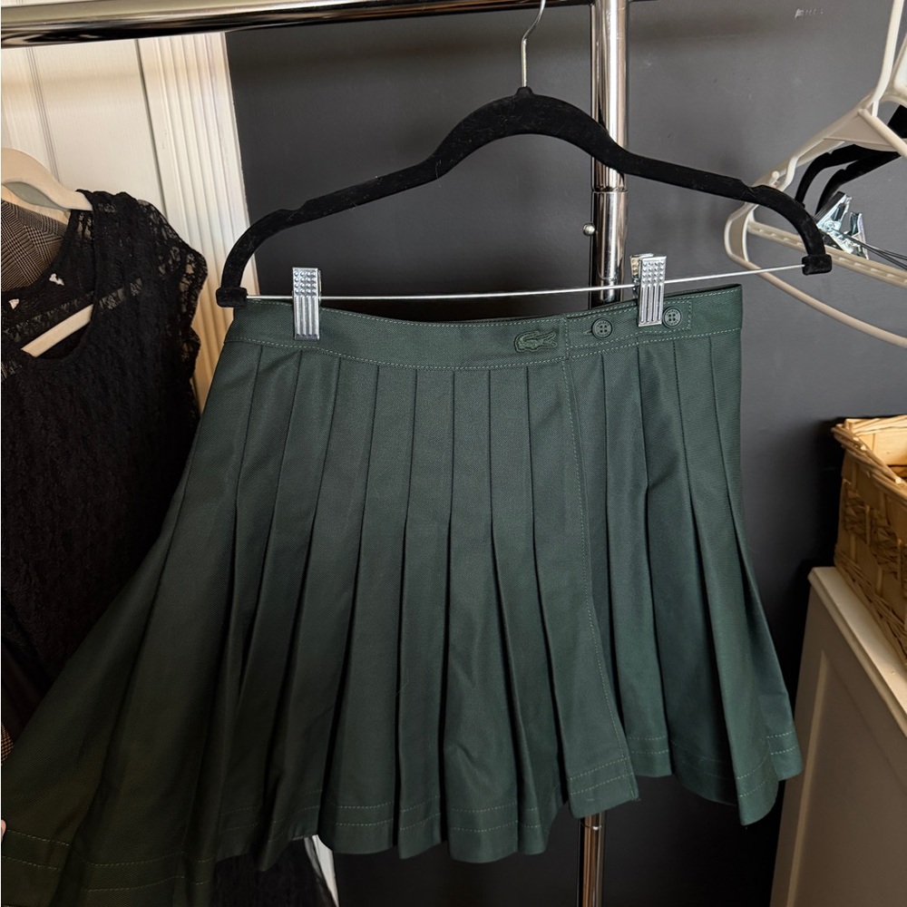 Lacoste Dark Green A-Line Skirt